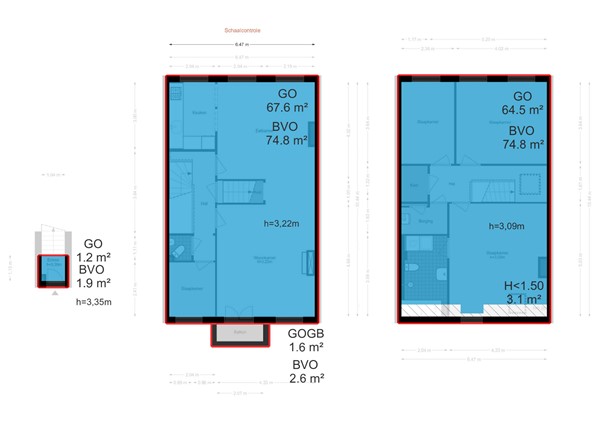 Floorplan - Plantsoen 15A, 2311 KE Leiden